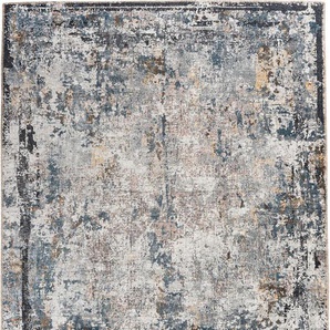Teppich ME GUSTA Faye 1225 Teppiche Gr. B/L: 190 cm x 290 cm, 6 mm, 1 St., bunt (multi, schwarz) Esszimmerteppiche Flachgewebe