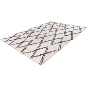 Teppich ME GUSTA Orlando 325 Teppiche Gr. B/L: 160 cm x 230 cm, 27 mm, 1 St., beige (elfenbein) Esszimmerteppiche Weicher Hochflorteppich, dezent gestaltet,Fußbodenheizung geeignet