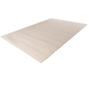 Teppich ME GUSTA Rabbit Prime 125 Teppiche Gr. B/L: 160 cm x 230 cm, 18 mm, 1 St., beige (elfenbein) Esszimmerteppiche Kaninchenfell Haptik, flauschig weich, geeignet für Fußbodenheizung