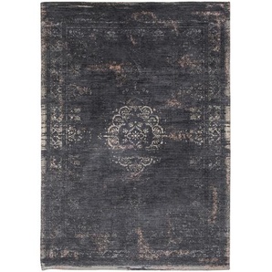 Teppich Medallion De Poortere Deco Mineral Black schwarz, Designer Jean François Fontaine, 0.3x200 cm