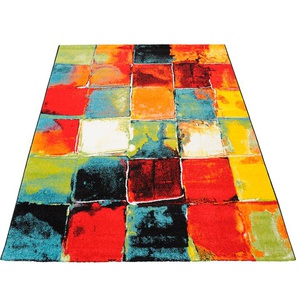 Teppich MERINOS BELIS PATCHWORK Teppiche Gr. B/L: 160 cm x 230 cm, 13 mm, 1 St., bunt (multi) Esszimmerteppiche
