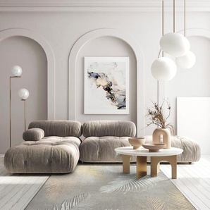 Teppich MERINOS Creation 50051 Teppiche Gr. B/L: 160 cm x 230 cm, 10 mm, 1 St., grau Esszimmerteppiche elegant, glänzend, Kurzflor, Indoor, pflegeleicht, robust