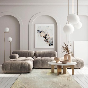 Teppich MERINOS Creation 50051 Teppiche Gr. B/L: 200 cm x 290 cm, 10 mm, 1 St., beige (creme) Esszimmerteppiche elegant, glänzend, Kurzflor, Indoor, pflegeleicht, robust