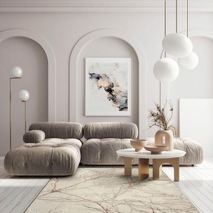 Teppich MERINOS Creation 50055 Teppiche Gr. B/L: 160 cm x 230 cm, 10 mm, 1 St., beige (creme) Esszimmerteppiche elegant, glänzend, Kurzflor, Indoor, pflegeleicht, robust