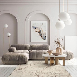 Teppich MERINOS Creation 50055 Teppiche Gr. B/L: 200 cm x 290 cm, 10 mm, 1 St., beige (creme) Esszimmerteppiche elegant, glänzend, Kurzflor, Indoor, pflegeleicht, robust