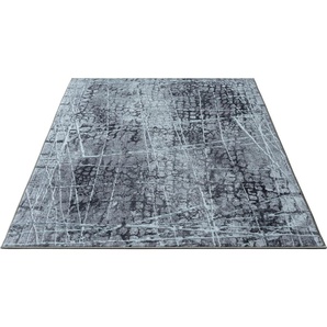 Teppich MERINOS Elis Plus 6500 Teppiche Gr. B/L: 240 cm x 340 cm, 12 mm, 1 St., grau Esszimmerteppiche strapazierfähiges Flachgewebe, Wohnzimmer, Flur, Diele