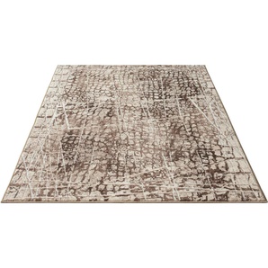 Teppich MERINOS Elis Plus 6500 Teppiche Gr. B/L: 300 cm x 340 cm, 12 mm, 1 St., beige Esszimmerteppiche strapazierfähiges Flachgewebe, Wohnzimmer, Flur, Diele
