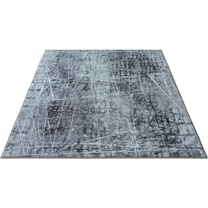 Teppich MERINOS Elis Plus 6500 Teppiche Gr. B/L: 300 cm x 340 cm, 12 mm, 1 St., grau Esszimmerteppiche strapazierfähiges Flachgewebe, Wohnzimmer, Flur, Diele
