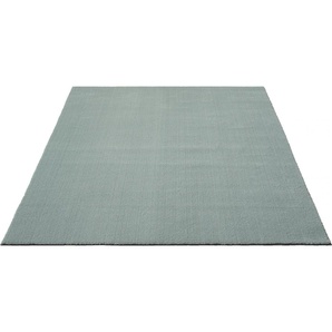 Teppich MERINOS Loft 37, Kunstfellteppich Teppiche Gr. B/L: 240 cm x 340 cm, 16 mm, 1 St., blau Esszimmerteppiche weich und kuschelig, Fell Haptik, Anti-Rutsch-Unterseite