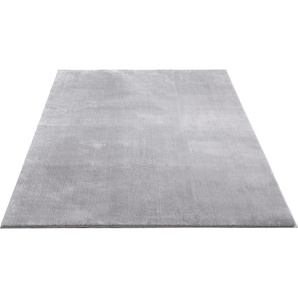 Teppich MERINOS Loft 37, Kunstfellteppich Teppiche Gr. B/L: 240 cm x 340 cm, 16 mm, 1 St., grau Esszimmerteppiche weich und kuschelig, Fell Haptik, Anti-Rutsch-Unterseite, waschbar