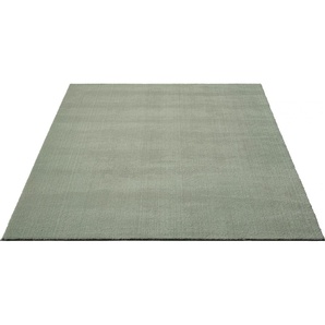 Teppich MERINOS Loft 37, Kunstfellteppich Teppiche Gr. B/L: 240 cm x 340 cm, 16 mm, 1 St., grün Esszimmerteppiche weich und kuschelig, Fell Haptik, Anti-Rutsch-Unterseite, waschbar