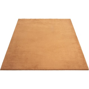 Teppich MERINOS Loft 37, Kunstfellteppich Teppiche Gr. B/L: 240 cm x 340 cm, 16 mm, 1 St., orange (terra) Esszimmerteppiche