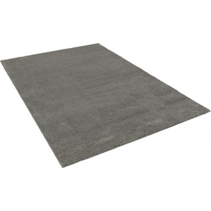 Teppich MERINOS Montana Teppiche Gr. B/L: 200 cm x 290 cm, 20 mm, 1 St., grau (anthrazit) Esszimmerteppiche Kurzflor, Uni-Farben, besonders weich