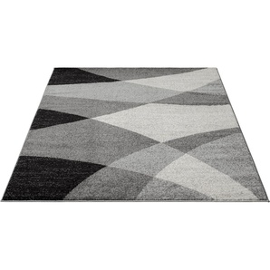Teppich MERINOS Thales 6100 Teppiche Gr. B/L: 240 cm x 330 cm, 10 mm, 1 St., grau Esszimmerteppiche