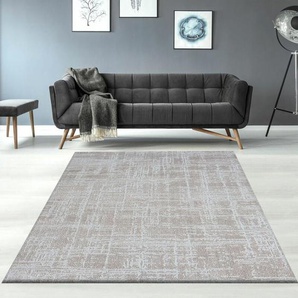Teppich Modern Super Weiche, 3D Effekt, Hohen Tiefen Effekt Luxury Robust,Grau, 200x290 cm