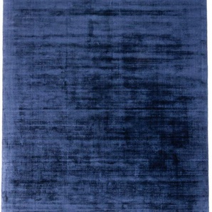 Teppich MORGENLAND Designer Chester Teppiche Gr. B/L: 140 cm x 200 cm, 10 mm, 1 St., blau Designerteppiche Viskose