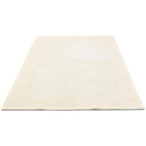 Teppich MORGENLAND Nepal handgeknüpft beige Teppiche Gr. B/L: 121 cm x 178 cm, 15 mm, 2,15 m², 1 St., beige Nepalteppich Nepal-Teppiche Viskose