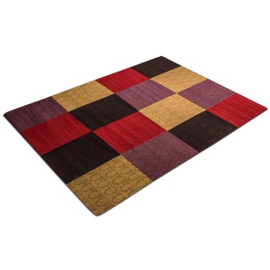 Teppich MORGENLAND Patchwork - Weys rechteckig Teppiche Gr. B/L: 200 cm x 300 cm, 6 mm, 6 m², 1 St., goldfarben (gold) Orientalische Muster