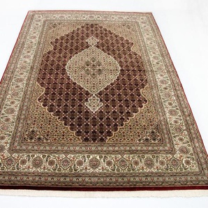 Teppich MORGENLAND Täbriz 50 Raj Mahi Teppiche Gr. B/L: 170 cm x 240 cm, 9 mm, 4,08 m², 1 St., rot Täbrizteppiche Orientalische Muster