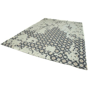 Teppich MORGENLAND VINTAGE COMET Teppiche Gr. B/L: 120 cm x 180 cm, 6 mm, 1 St., blau (aquablau) Esszimmerteppiche