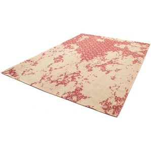 Teppich MORGENLAND VINTAGE COMET Teppiche Gr. B/L: 120 cm x 180 cm, 6 mm, 1 St., rot Esszimmerteppiche Kurzflor, Viskose, Shabby, Wohnzimmer