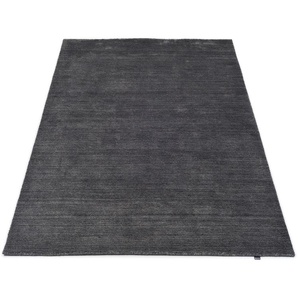 Teppich MUSTERRING MALIBU Teppiche Gr. B/L: 250 cm x 350 cm, 8 mm, 1 St., grau (dunkelgrau) Esszimmerteppiche exlcusive MUSTERRING DELUXE COLLECTION hochwertige Bambus Viskose