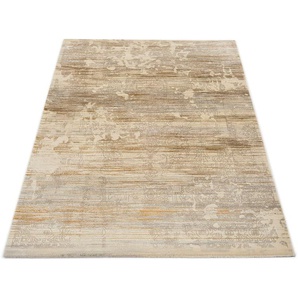 Teppich MUSTERRING WAVE KONTURA Teppiche Gr. B/L: 170 cm x 240 cm, 9 mm, 1 St., bunt (beige, mehrfarbig) Esszimmerteppiche exlcusive MUSTERRING DELUXE COLLECTION kuscheliges Microfaser Garn