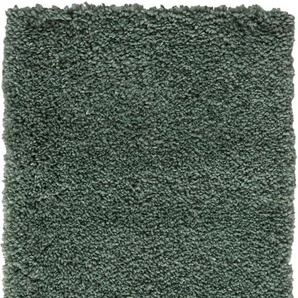 Teppich MY HOME Banji Teppiche Gr. B/L: 160 cm x 230 cm, 37 mm, 1 St., grün Esszimmerteppiche Uni Farben, weich und flauschig, auch als Läufer & in rund erhältlich