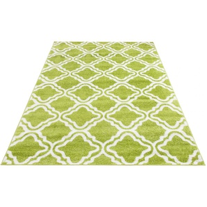Teppich MY HOME Debora Teppiche Gr. B/L: 240 cm x 320 cm, 13 mm, 1 St., grün Esszimmerteppiche Kurzflor, Teppich gemustert, geometrisches Design, weich