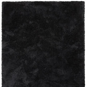 Teppich MY HOME Desner, Hochflor Teppiche Teppiche Gr. B/L: 120 cm x 180 cm, 38 mm, 1 St., schwarz Esszimmerteppiche