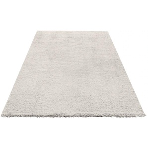 Teppich MY HOME Desner, Hochflor Teppiche Teppiche Gr. B/L: 240 cm x 320 cm, 38 mm, 1 St., weiß Esszimmerteppiche