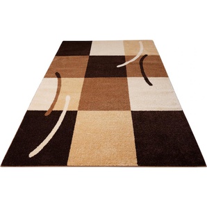 Teppich MY HOME Felton Teppiche Gr. B/L: 200 cm x 290 cm, 11 mm, 1 St., braun Esszimmerteppiche