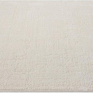 Teppich MY HOME Selin Teppiche Gr. B/L: 200 cm x 300 cm, 9 mm, 1 St., beige (cream) Esszimmerteppiche dezenter Glanz, Schrumpf-Garn-Effekt, im Vintage-Look, dichte Qualität