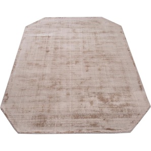 Teppich MY HOME Shirley, handgewebter Viskose Teppich, farblich changierend Teppiche Gr. B/L: 160 cm x 230 cm, 12 mm, 1 St., beige Esszimmerteppiche