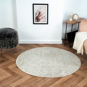 Teppich My Type 2, Myflair Möbel & Accessoires, rund, Höhe: 10 mm, Kurzflor, Ethno-Style, besonders weich durch Microfaser