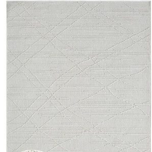 Teppich MYFLAIR MÖBEL & ACCESSOIRES Plush Teppiche Gr. B/L: 140 cm x 200 cm, 8 mm, 1 St., beige (cream) Esszimmerteppiche Uni Farben, Hoch-Tief Effekt, Outdoor geeignet, Balkon, Terrasse