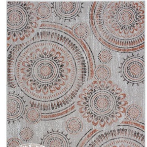 Teppich MYFLAIR MÖBEL & ACCESSOIRES Sonic Teppiche Gr. B/L: 160 cm x 230 cm, 6 mm, 1 St., beige (cream,schwarz,braun) Esszimmerteppiche