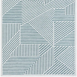 Teppich MYFLAIR MÖBEL & ACCESSOIRES Vill Teppiche Gr. B/L: 240 cm x 320 cm, 8 mm, 1 St., blau (blau,weiß) Esszimmerteppiche