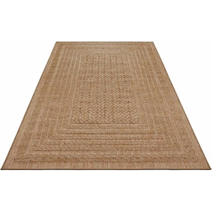 Teppich NORTHRUGS Limonero Teppiche Gr. B/L: 240 cm x 340 cm, 6 mm, 1 St., beige (beige, braun) Esszimmerteppiche