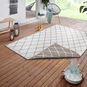 Teppich NORTHRUGS Malaga Wendeteppich Teppiche Gr. B/L: 160 cm x 230 cm, 5 mm, 1 St., weiß (linen white) Esszimmerteppiche