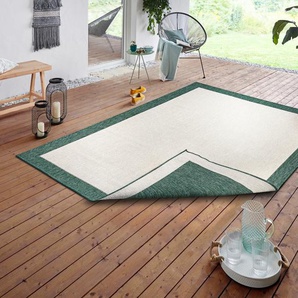 Teppich NORTHRUGS Panama Wendeteppich Teppiche Gr. B/L: 160 cm x 230 cm, 5 mm, 1 St., grün Esszimmerteppiche