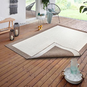 Teppich NORTHRUGS Panama Wendeteppich Teppiche Gr. B/L: 160 cm x 230 cm, 5 mm, 1 St., weiß (linen white) Esszimmerteppiche
