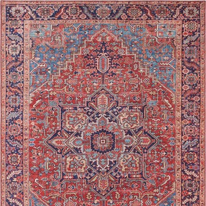 Teppich NOURISTAN Amata Teppiche Gr. B/L: 200 cm x 290 cm, 5 mm, 1 St., rot Orientalische Muster