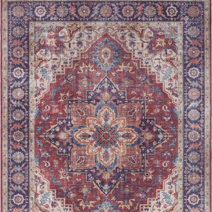 Teppich NOURISTAN Anthea Teppiche Gr. B/L: 160 cm x 230 cm, 5 mm, 1 St., lila (pflaume) Orientalische Muster Orientalisch, Orient, Vintage, Wohnzimmer, Schlafzimmer, Esszimmer