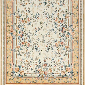 Teppich NOURISTAN Antik Flowers Teppiche Gr. B/L: 135 cm x 195 cm, 5 mm, 1 St., beige (beige, creme) Orientalische Muster