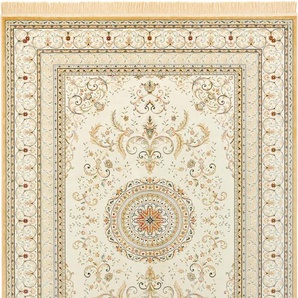 Teppich NOURISTAN Antik Negar Teppiche Gr. B/L: 160 cm x 230 cm, 5 mm, 1 St., beige (creme) Fransenteppich Orientalische Muster Orientalisch mit Fransen, Orient, Wohnzimmer, Schlafzimmer, Esszimmer