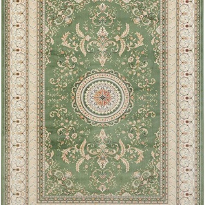 Teppich NOURISTAN Antik Negar Teppiche Gr. B/L: 160 cm x 230 cm, 5 mm, 1 St., grün Orientalische Muster Orientalisch mit Fransen, Orient, Wohnzimmer, Schlafzimmer, Esszimmer