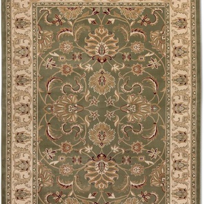 Teppich NOURISTAN Harirud Teppiche Gr. B/L: 120 cm x 170 cm, 8 mm, 1 St., grün (olivgrün) Orientalische Muster Orient Teppich, Kurzflor, weich, Schlafzimmer, Esszimmer, Wohnzimmer