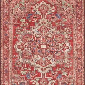 Teppich NOURISTAN Leta Teppiche Gr. B/L: 160 cm x 230 cm, 5 mm, 1 St., rot Orientalische Muster
