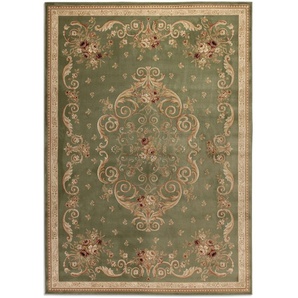Teppich NOURISTAN Obe Teppiche Gr. B/L: 120 cm x 170 cm, 8 mm, 1 St., grün (olivgrün) Orientalische Muster Orient Teppich, Kurzflor, weich, Schlafzimmer, Esszimmer, Wohnzimmer